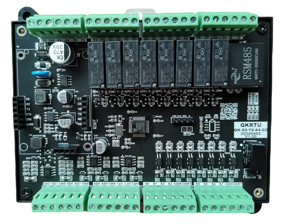 QK-X8Y8A4O2 开关量8进8出 电流模拟量4进2出(图2)